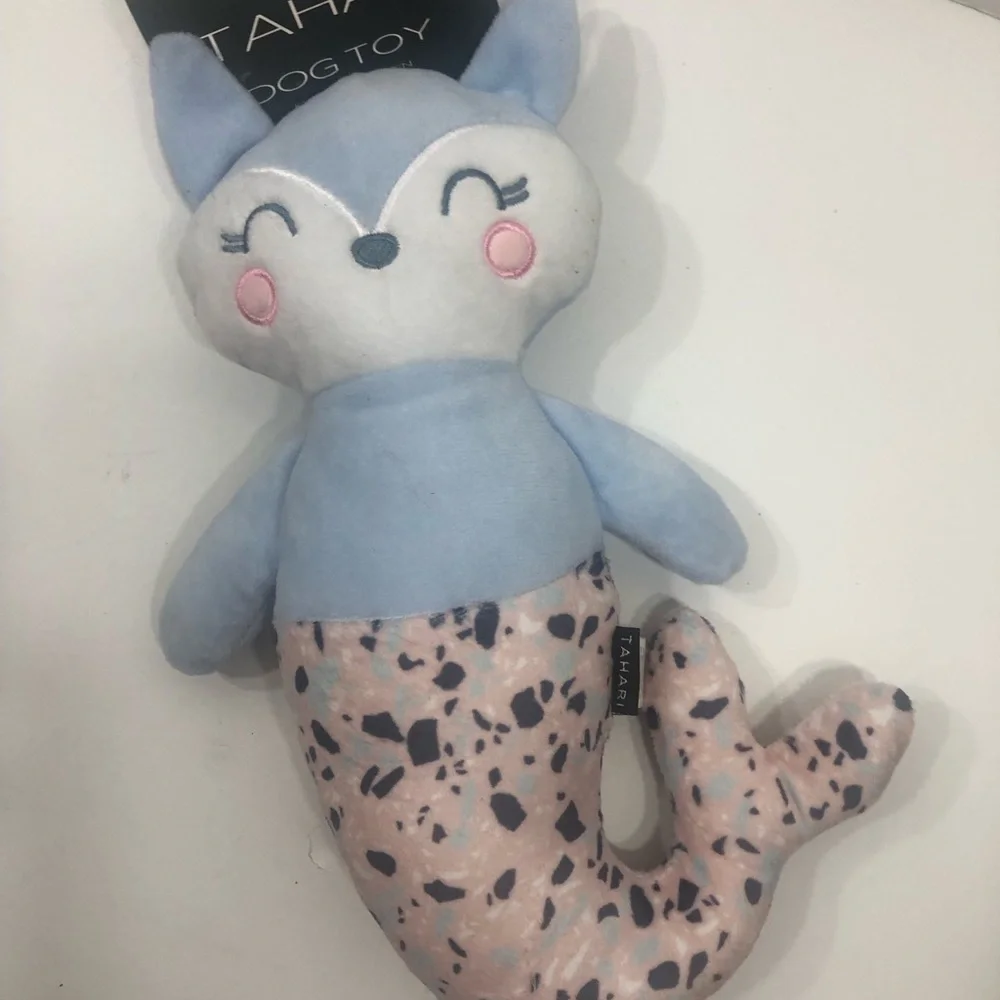 Tahari Blue Fox Plush Toy